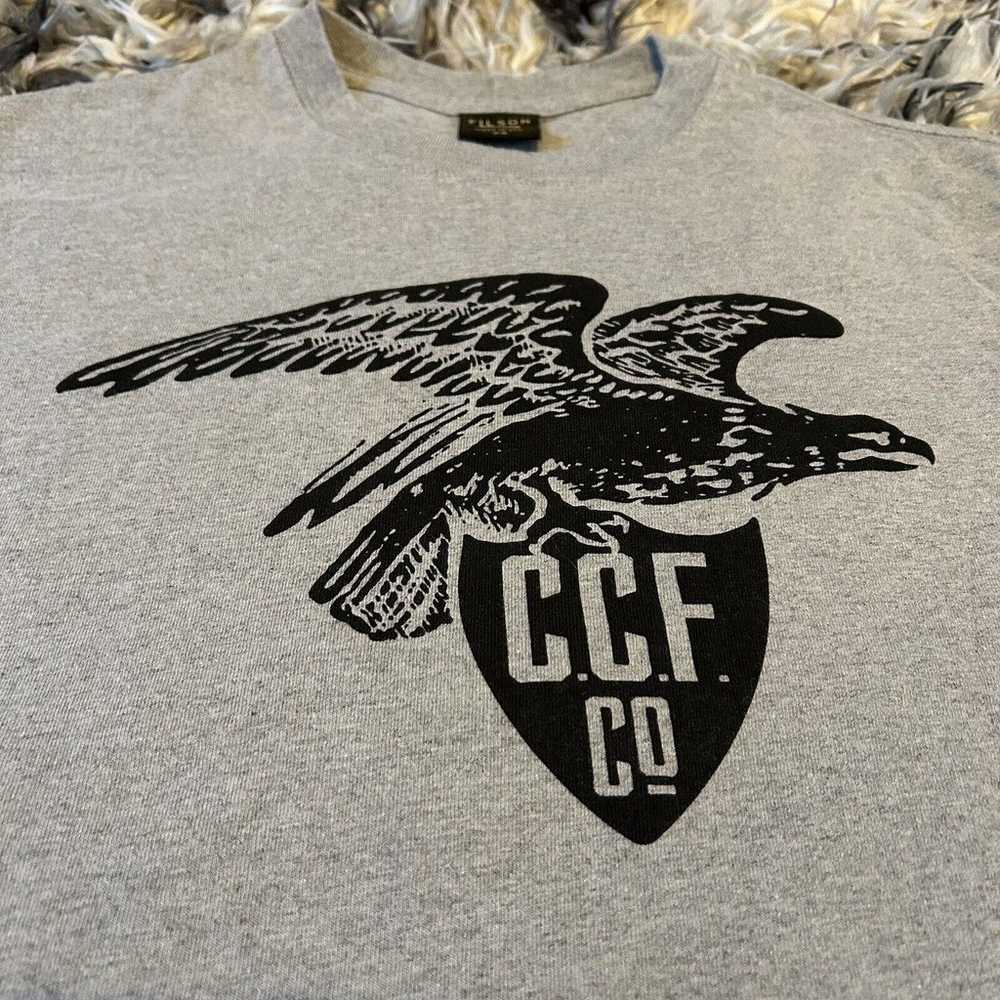CC Filson Bald Eagle Made In USA T Shirt Size XS … - image 3