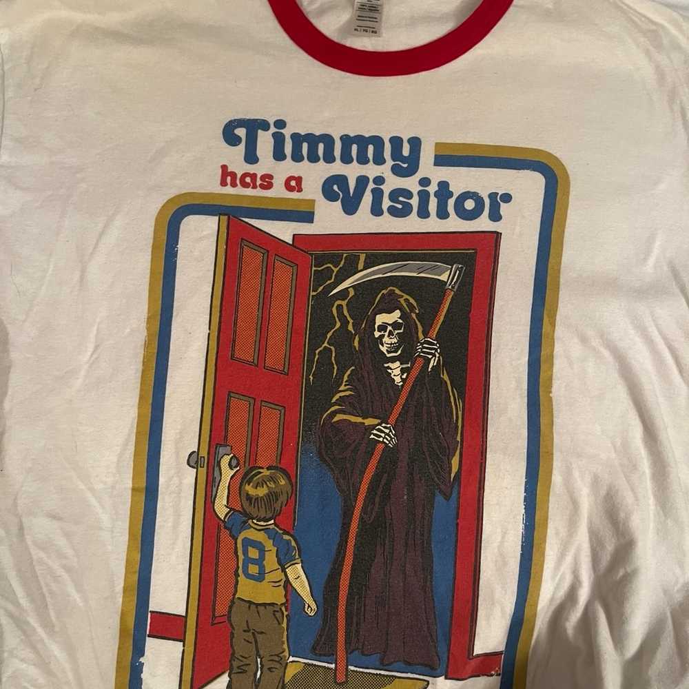 “Timmy Has A Visitor” Ringer Tee - image 1