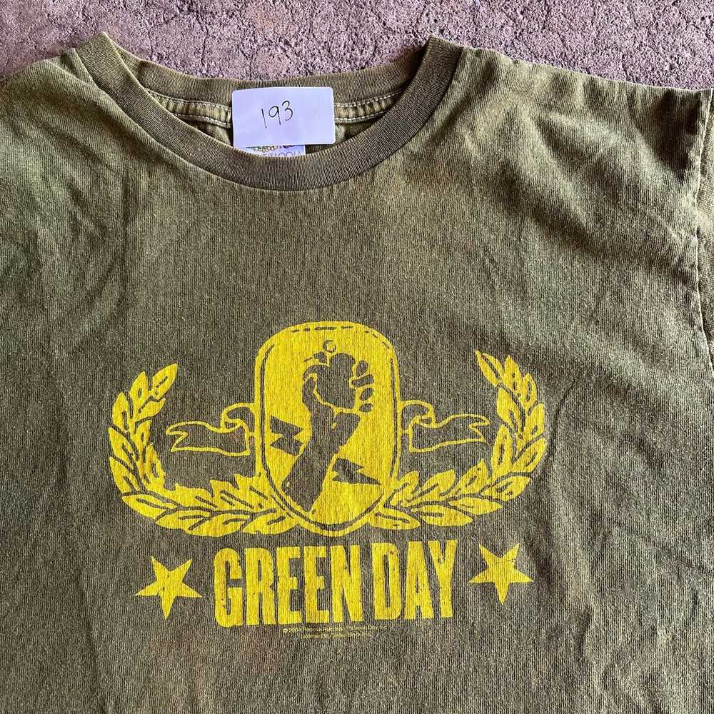 Vintage 2000s Green Day American Idiot Tour Tee S… - image 8