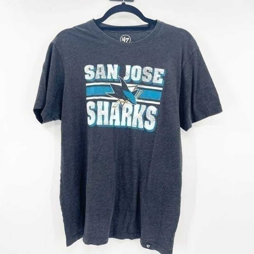 47 Men's Gray San Jose Sharks T Shirt Size M - image 1