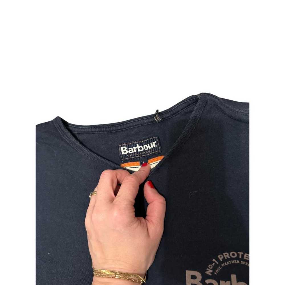 Long Sleeved Barbour T Shirt - Large Blue - image 4