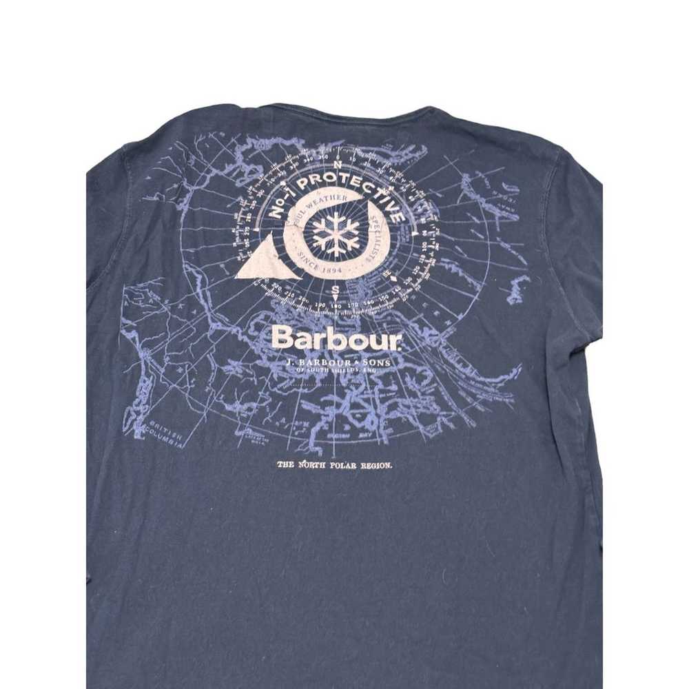 Long Sleeved Barbour T Shirt - Large Blue - image 7