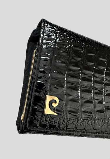 Pierre Cardin Vintage 70's Black Moc Croc Ladies P