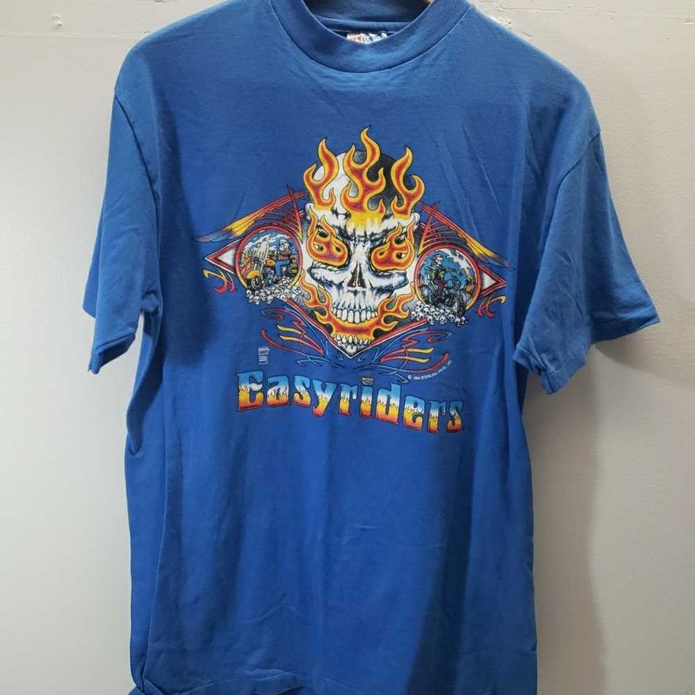 Vintage 1994 Easyriders T-Shirt Mens Med Sterling… - image 10