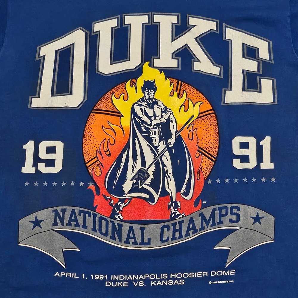 Vintage 1991 Duke Blue Devils National Championsh… - image 7