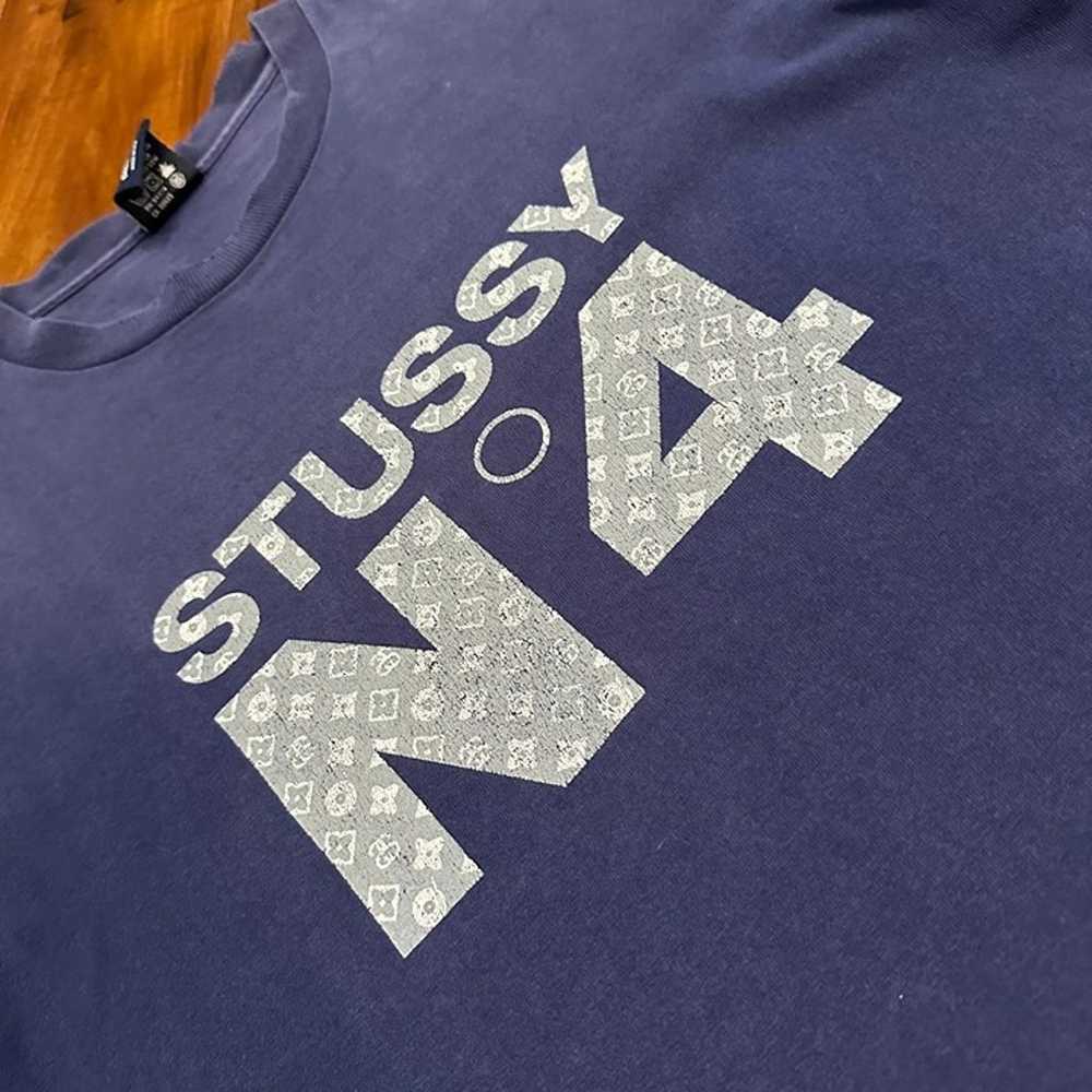 Vintage Stussy N4 T-Shirt Made In Usa Single Stit… - image 2