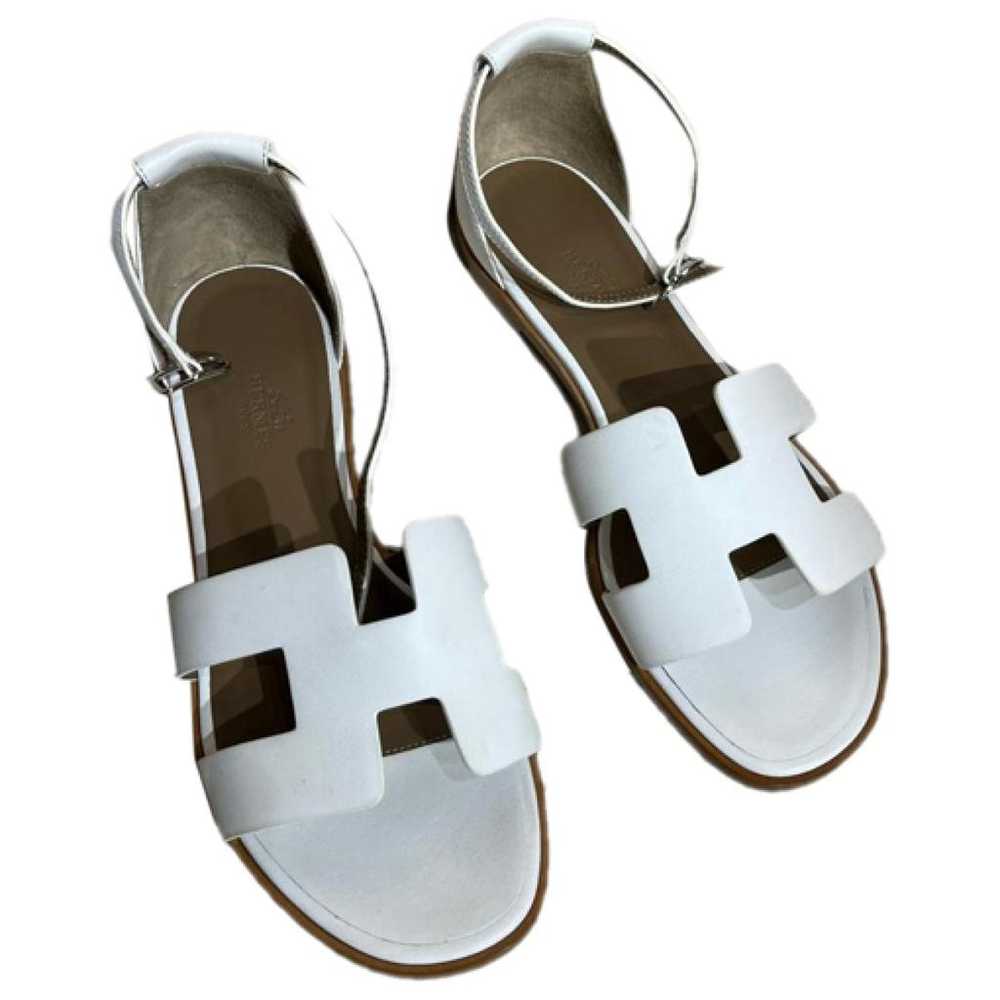 Hermès Santorini leather sandal - image 1
