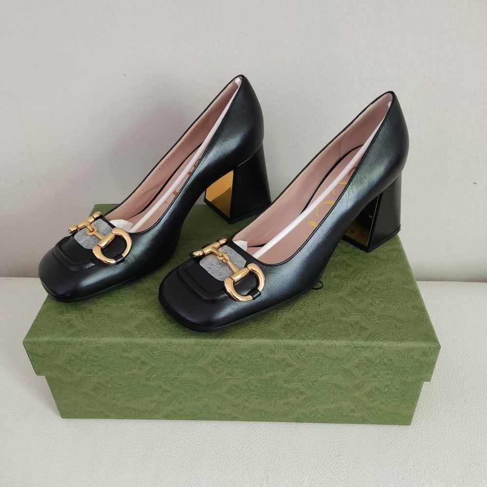 Gucci Malaga leather heels - image 5