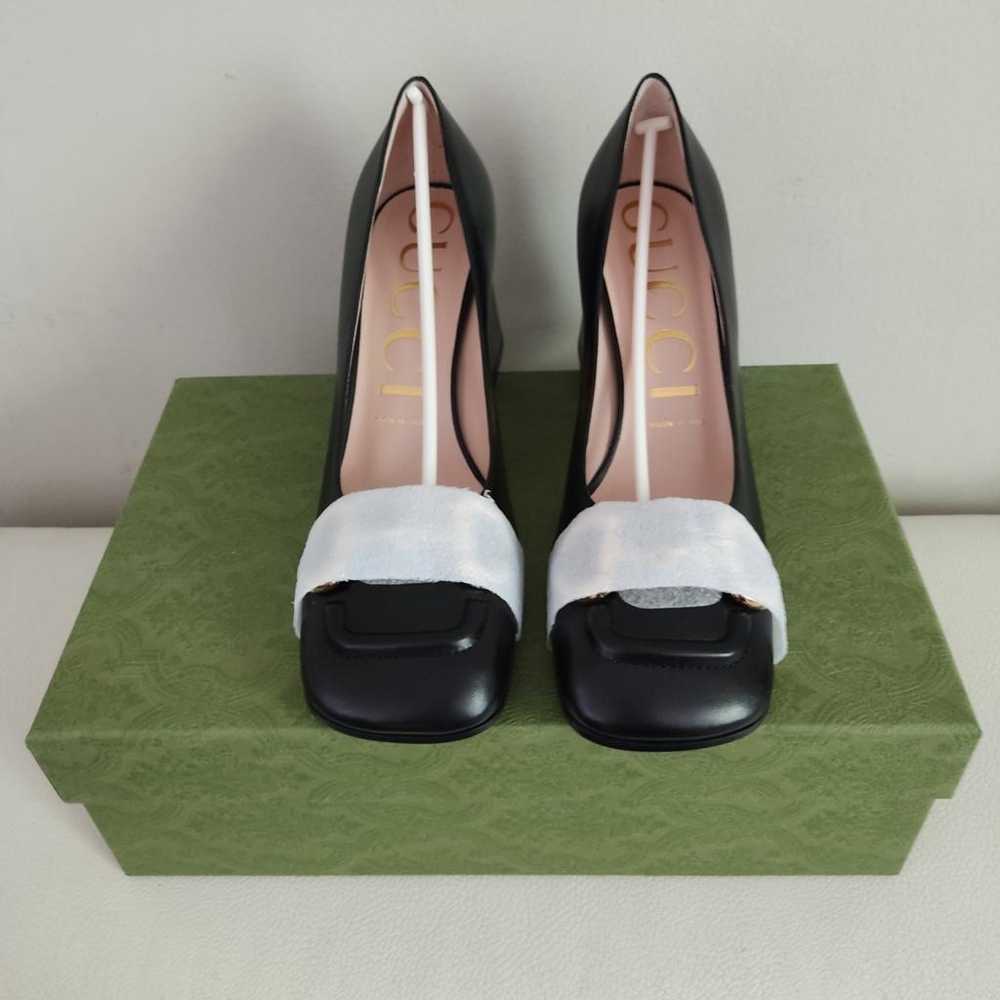 Gucci Malaga leather heels - image 9