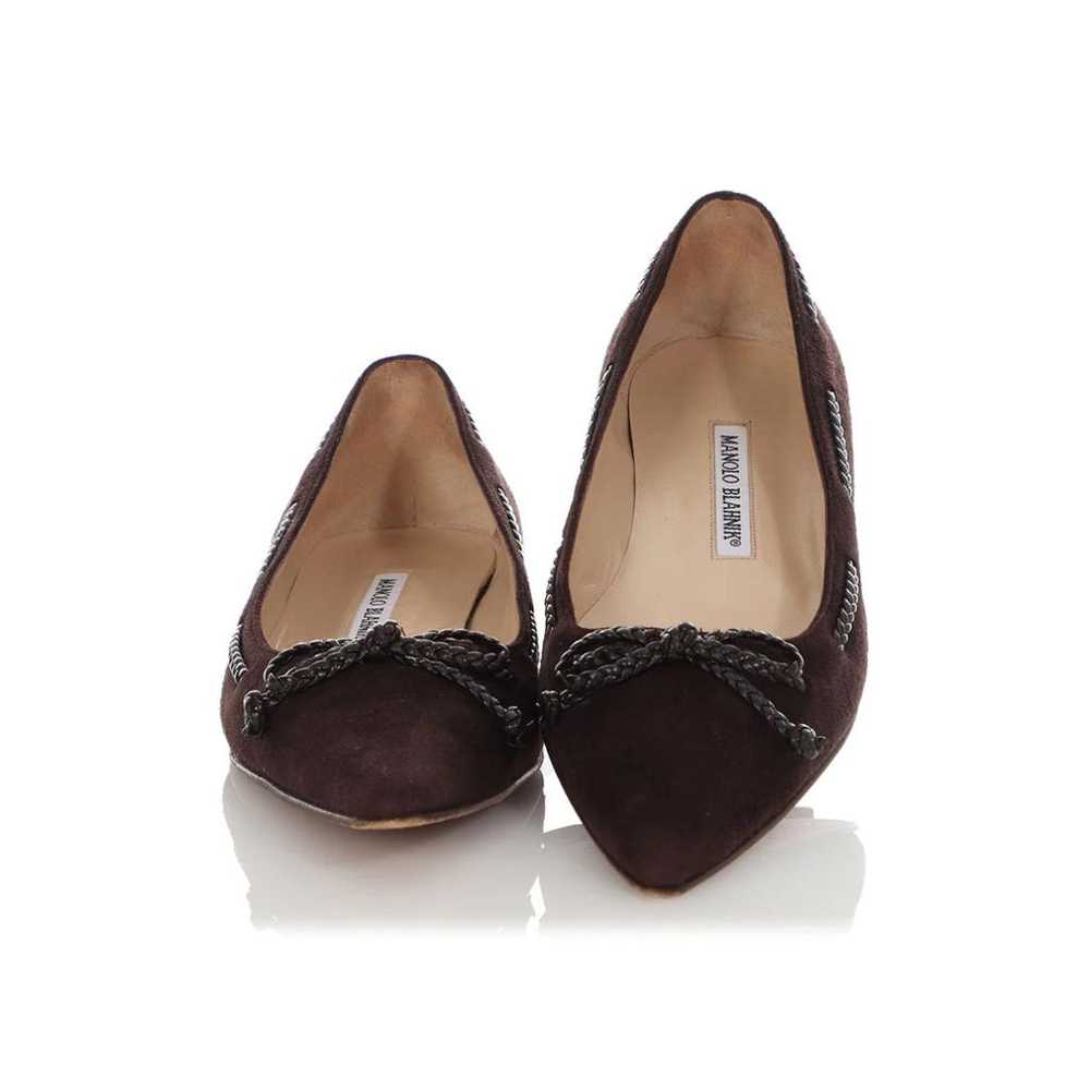 Manolo Blahnik Leather flats - image 2