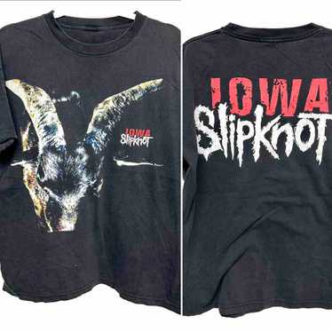 Vtg Slipknot 2001 Iowa Goat T shirt L - image 1