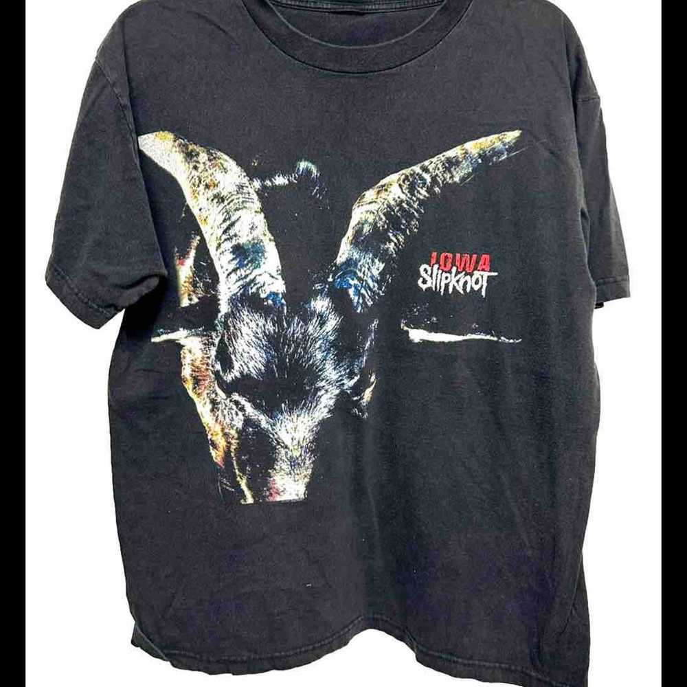 Vtg Slipknot 2001 Iowa Goat T shirt L - image 2