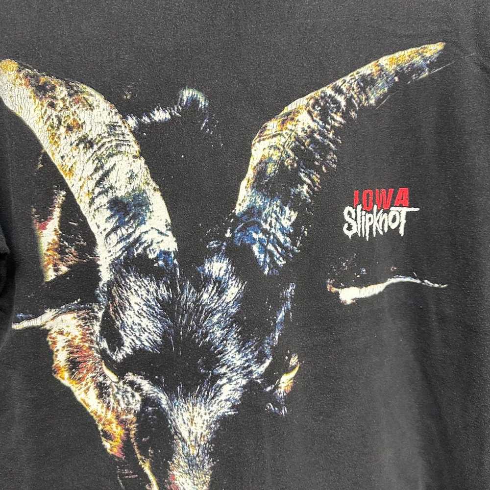 Vtg Slipknot 2001 Iowa Goat T shirt L - image 5