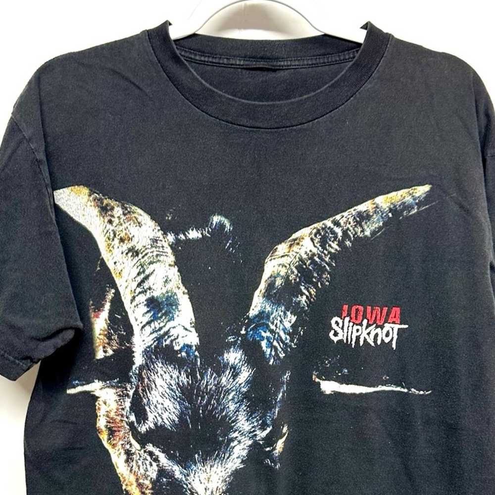 Vtg Slipknot 2001 Iowa Goat T shirt L - image 6