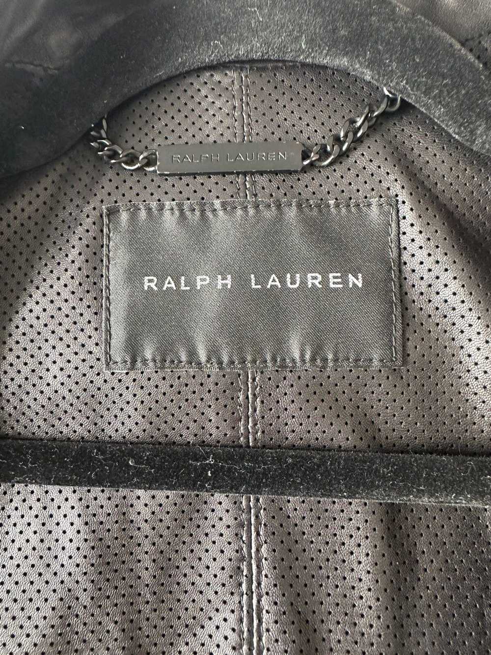 Ralph Lauren Black Label Black Moto Leather Jacket - image 4