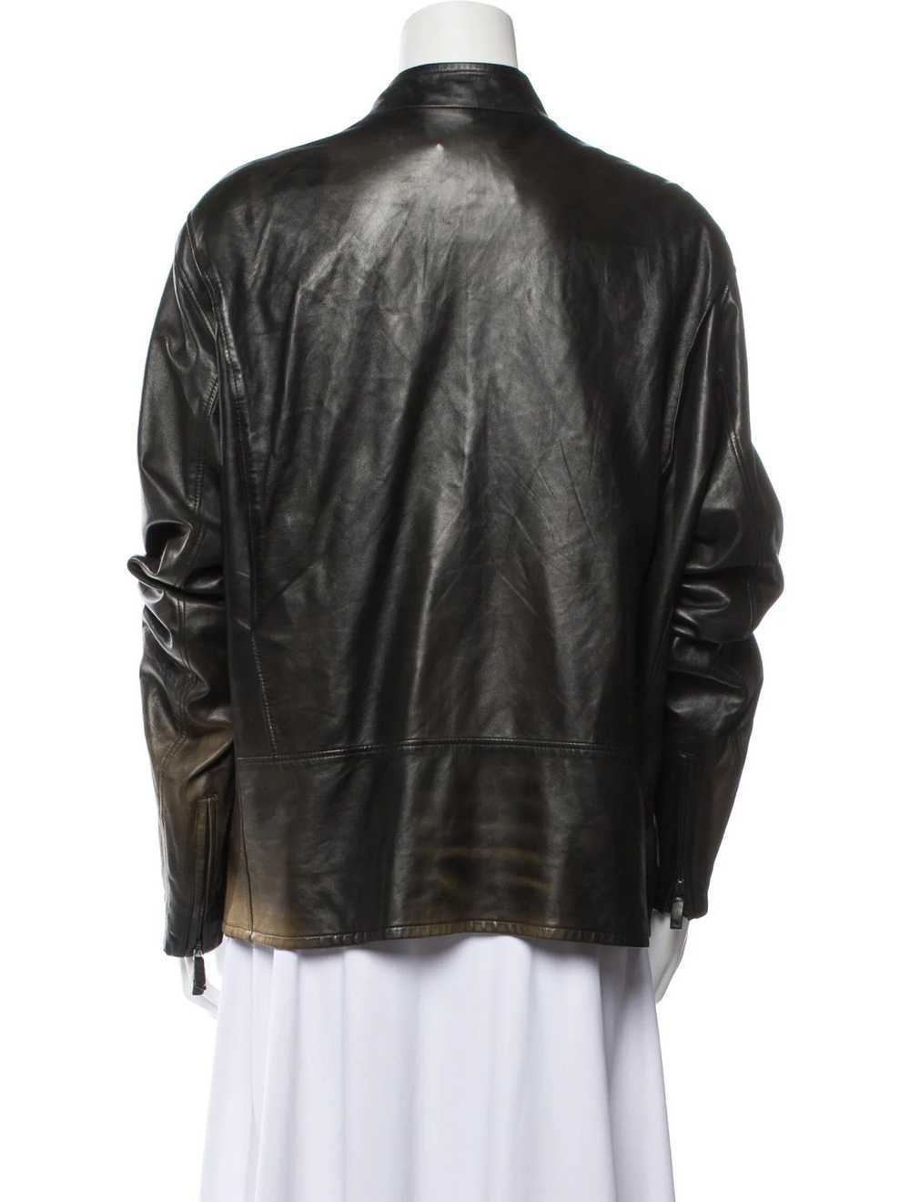 Ralph Lauren Black Label Black Moto Leather Jacket - image 8