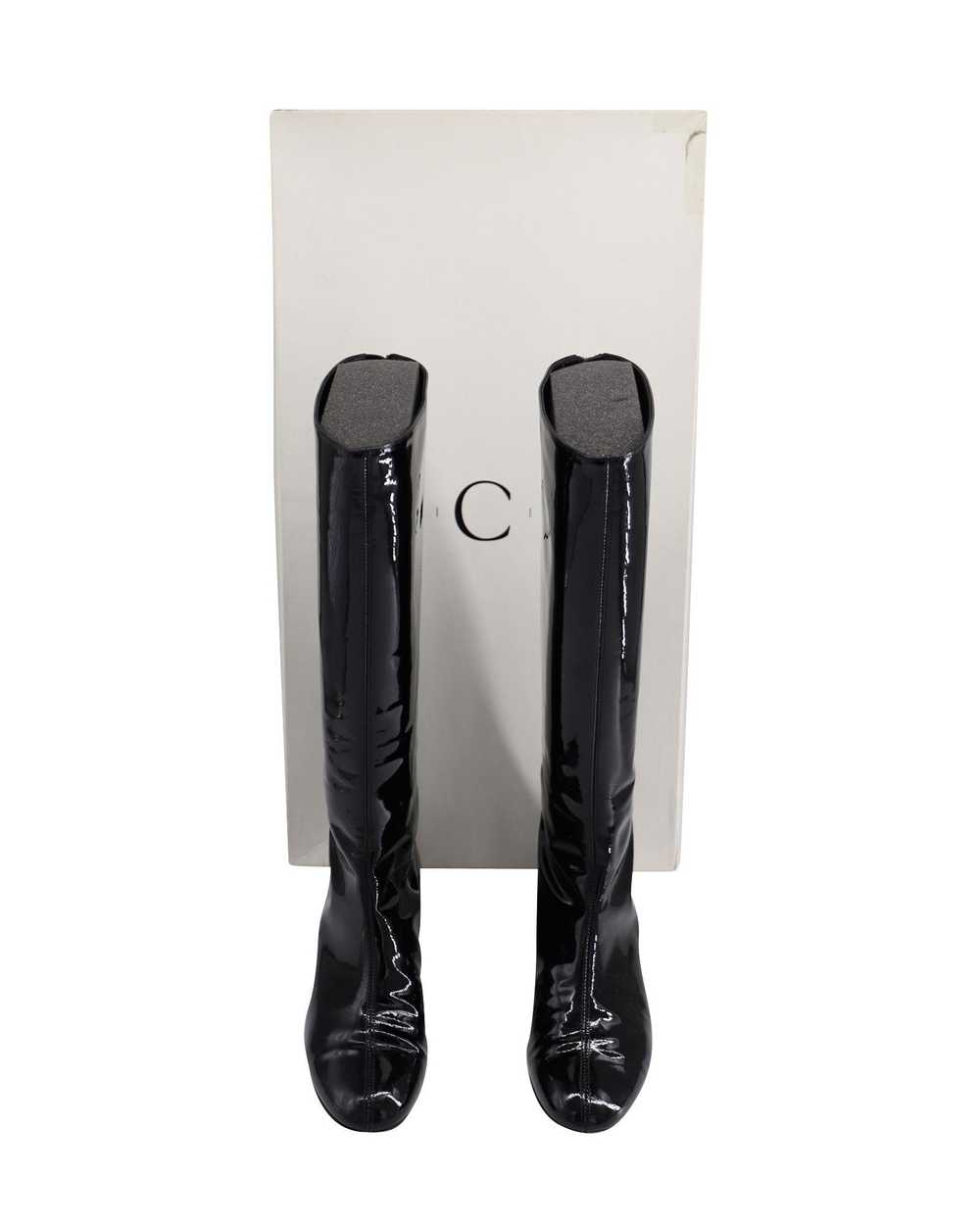 Casadei Softylux Knee Boots in Black Patent Leath… - image 7