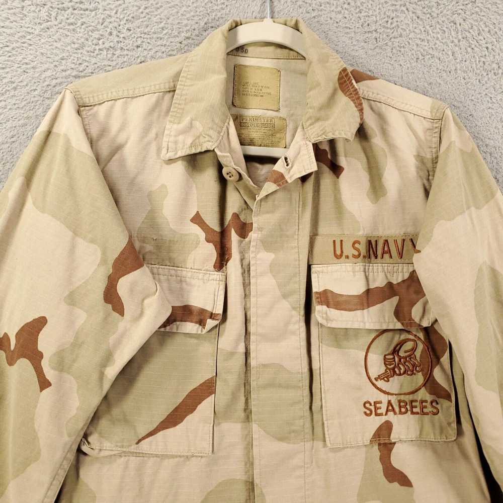 Vintage Military Field Jacket Adult XS Long Deser… - image 3