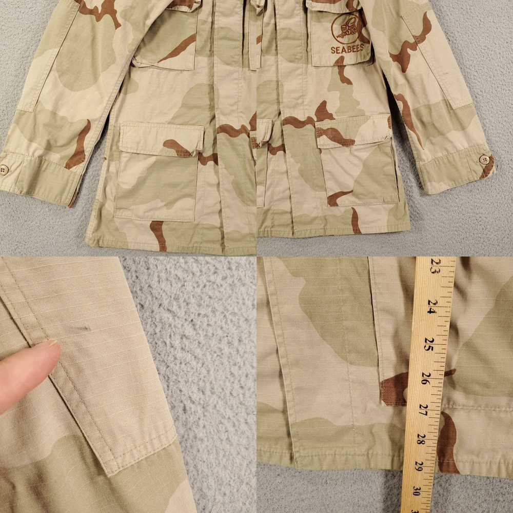 Vintage Military Field Jacket Adult XS Long Deser… - image 4