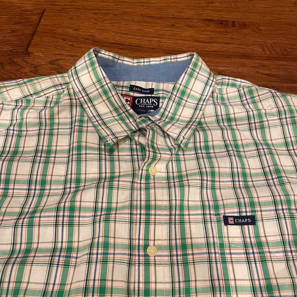Chaps Chaps Casual Plaid Short Sleeve Button Down… - image 4