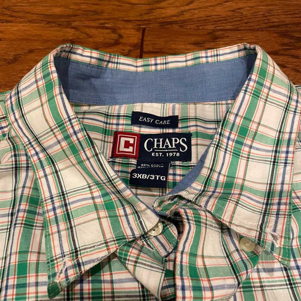 Chaps Chaps Casual Plaid Short Sleeve Button Down… - image 5