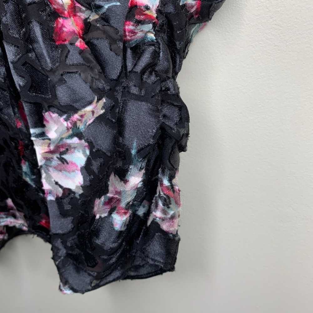 Rebecca Taylor Noha floral sheer silk blouse size… - image 12