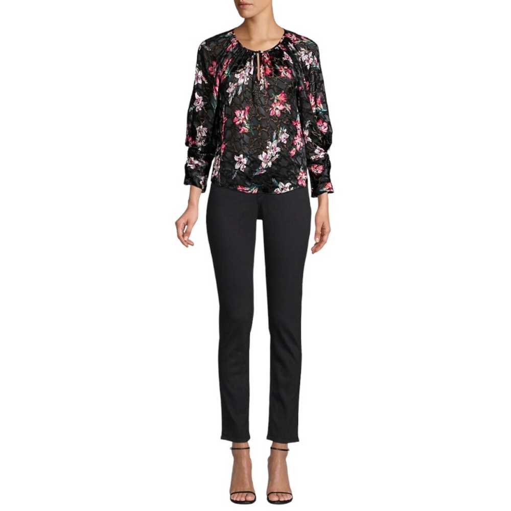 Rebecca Taylor Noha floral sheer silk blouse size… - image 7