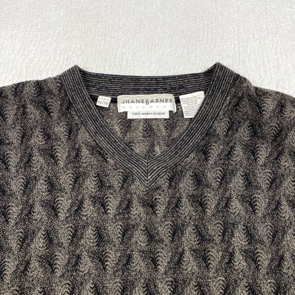 Blend Jhane Barnes Sweater Mens XL V Neck Multico… - image 2