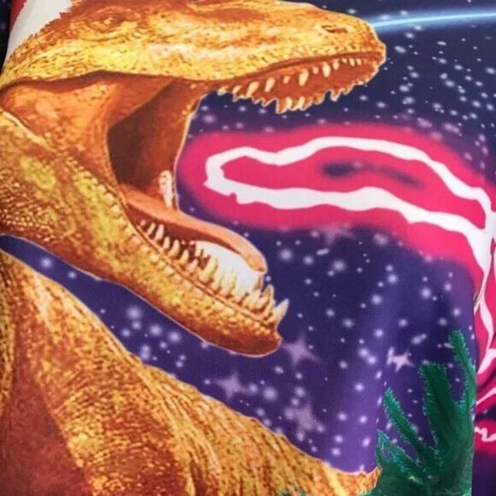 Merry Christmas Vibrant 3D Printed Raptor Wearing… - image 3