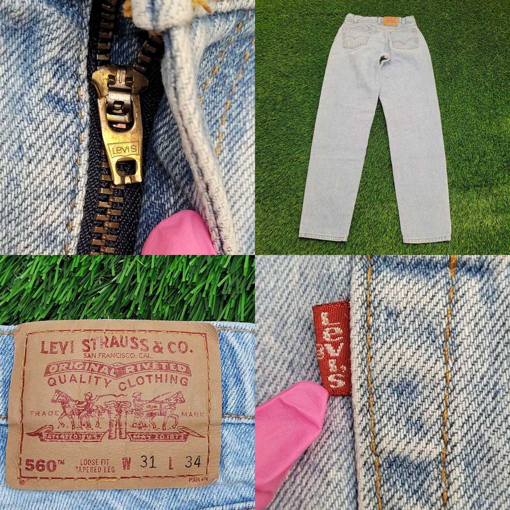 Levi's Vintage 1996 LEVIS 560 Tapered Loose Jeans… - image 4