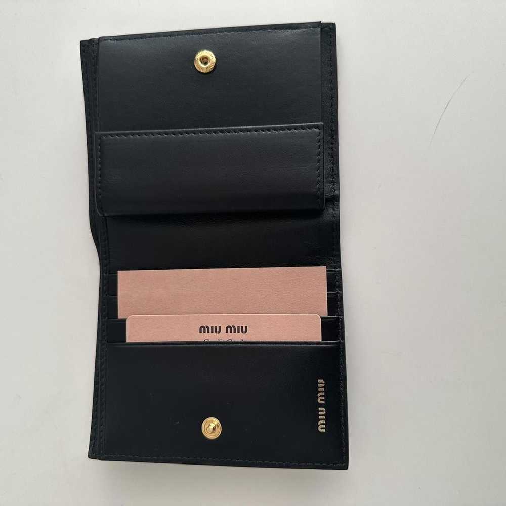 Miu Miu Miu Miu Black Cat Leather Wallet - image 5