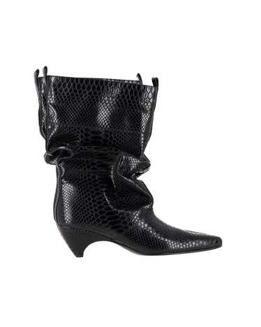 Stella McCartney Snake-Embossed Slouchy Boots in B