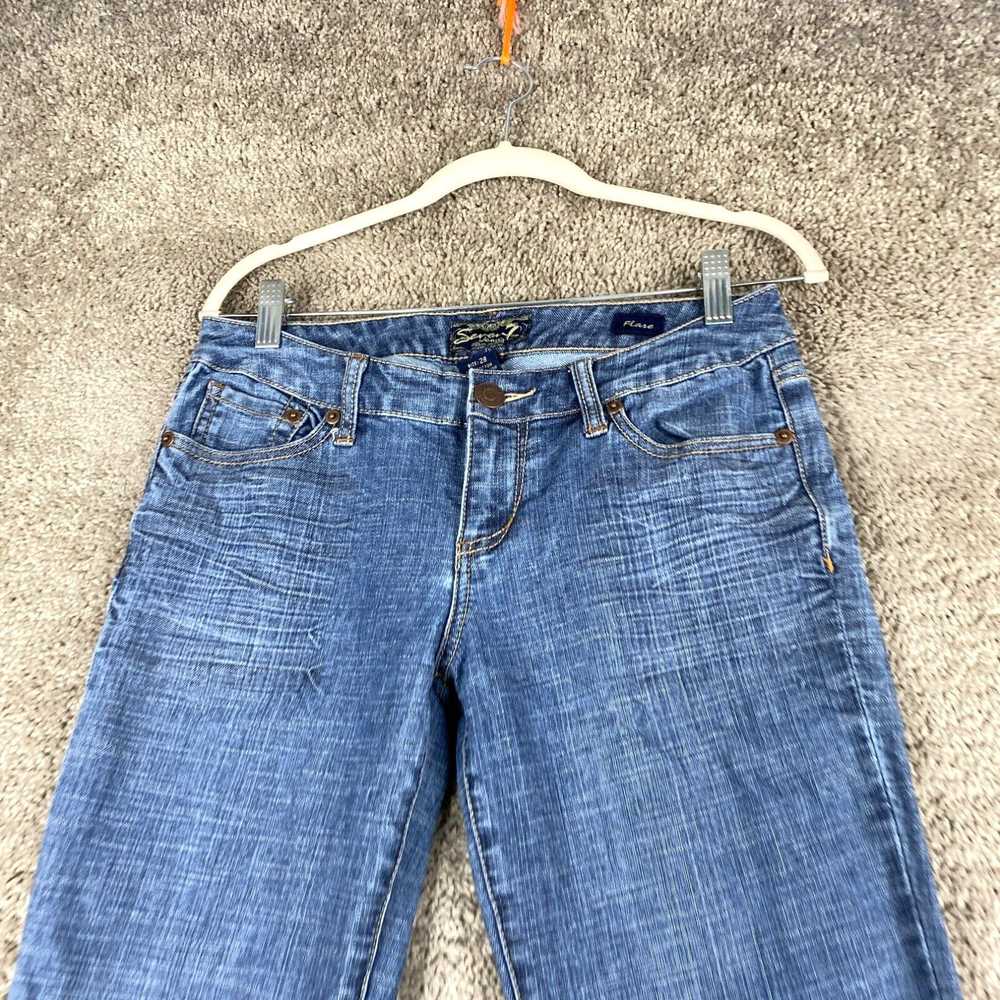 Vintage Seven7 Flare Denim Jeans Women's Size 28 … - image 2
