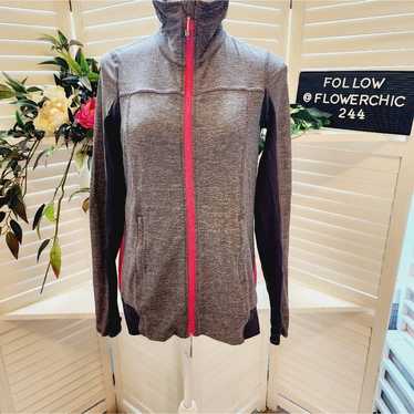 Lululemon Womens Tadasana Jacket Size 6 Gray Pink… - image 1