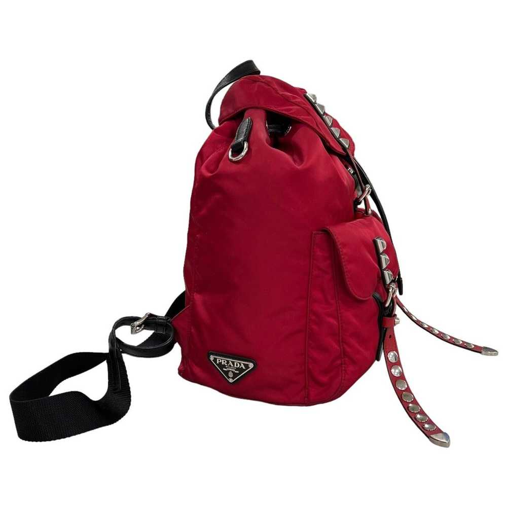 Prada Prada Studded Vela Nylon Tessuto Backpack - image 2