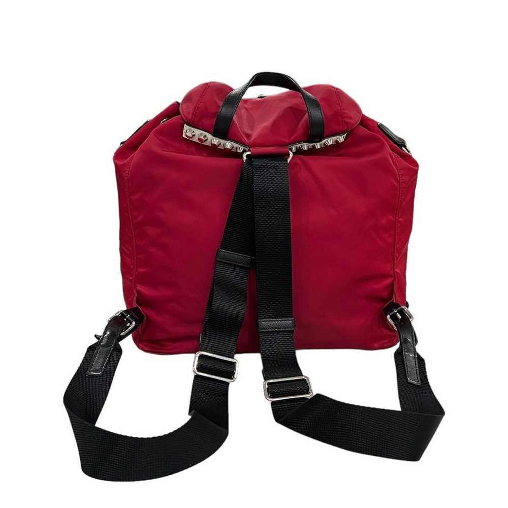 Prada Prada Studded Vela Nylon Tessuto Backpack - image 3