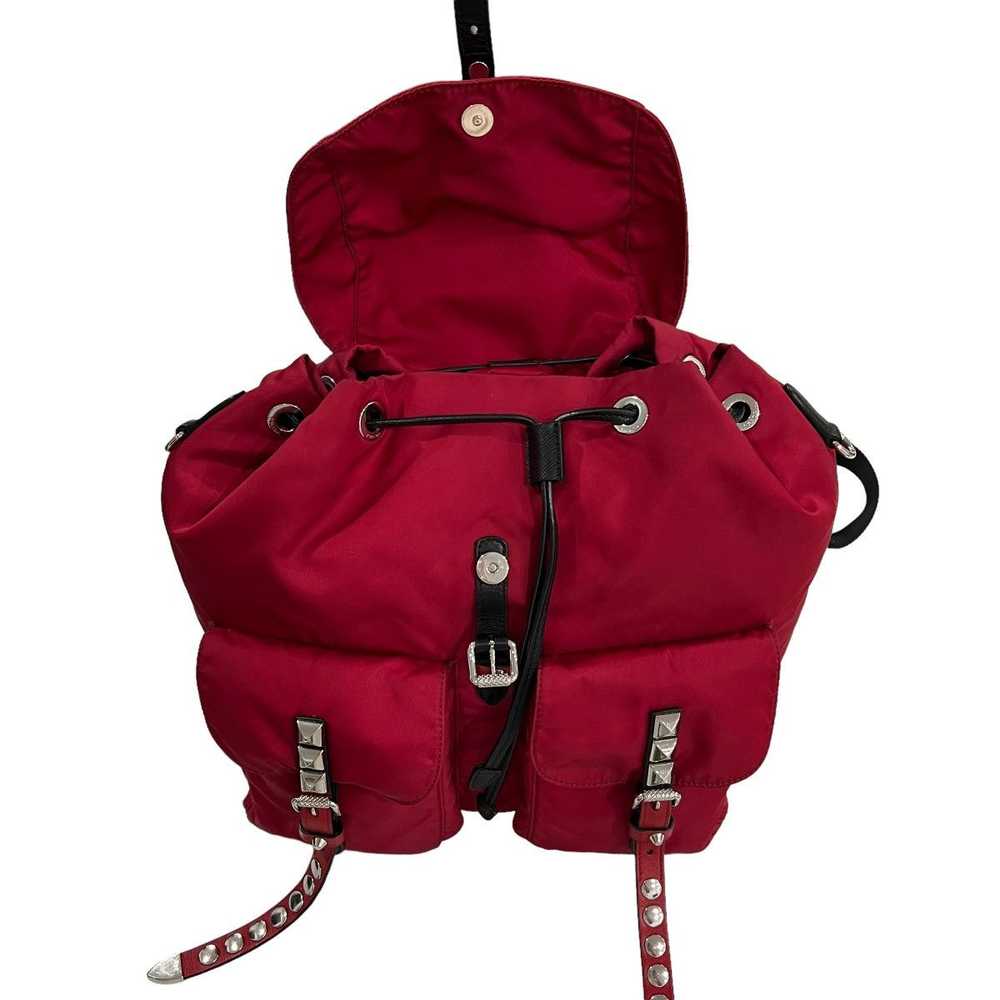 Prada Prada Studded Vela Nylon Tessuto Backpack - image 5