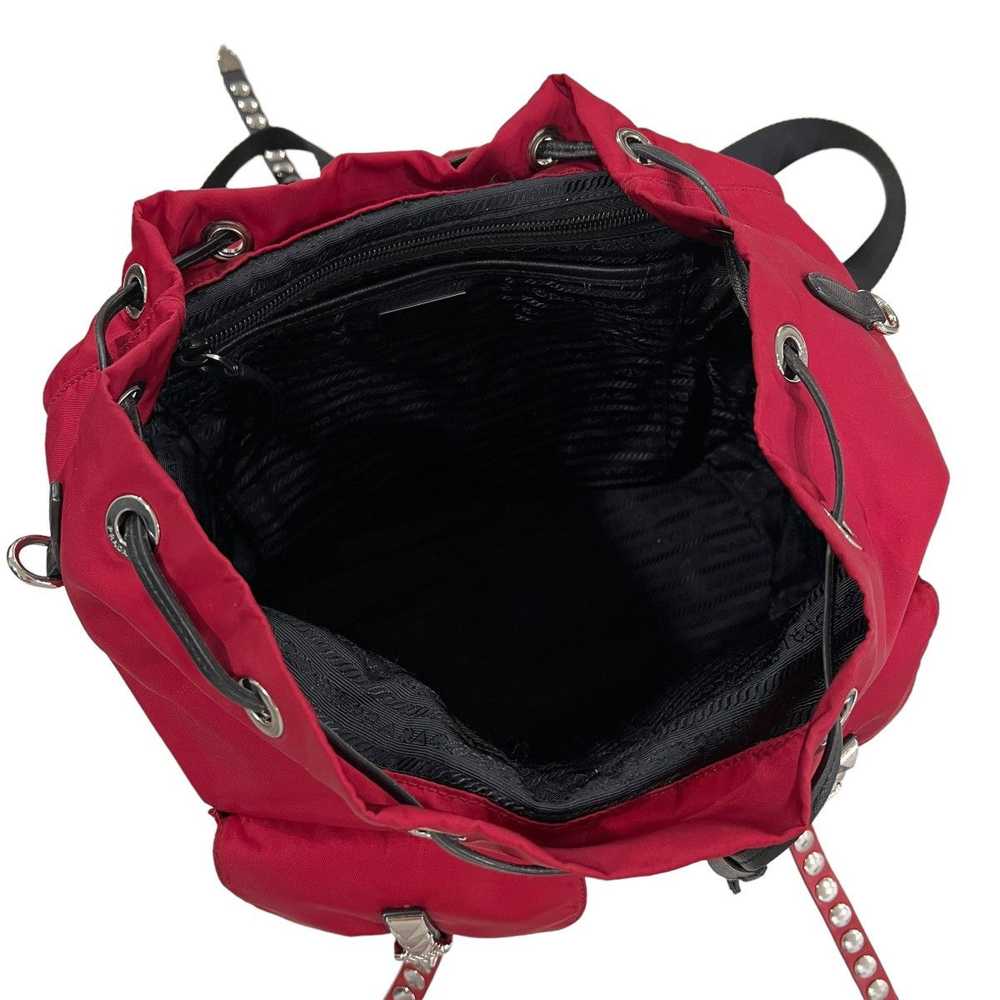 Prada Prada Studded Vela Nylon Tessuto Backpack - image 6