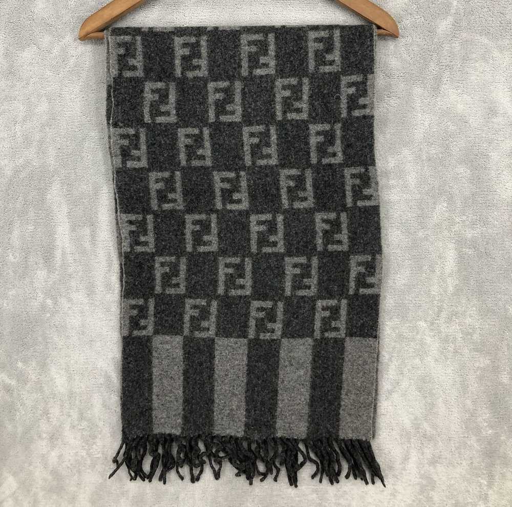 Fendi × Vintage Vintage Fendi Monogram Wool Scarf… - image 1