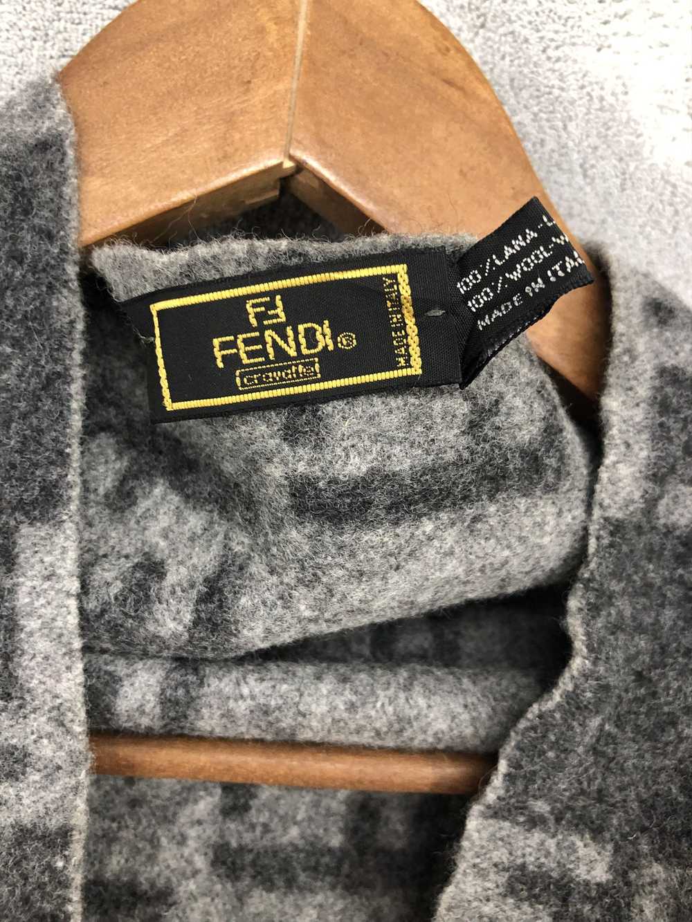 Fendi × Vintage Vintage Fendi Monogram Wool Scarf… - image 4