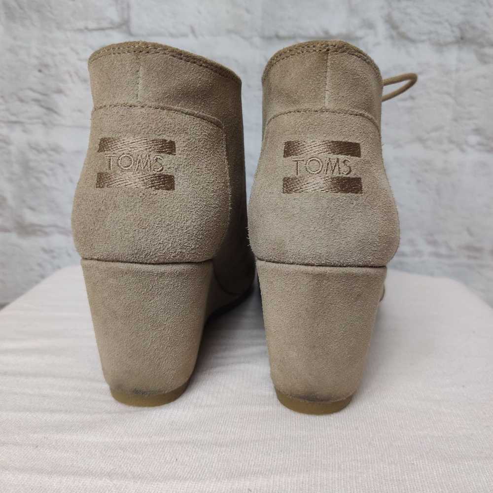 Toms Toms Womens Ankle Booties Desert Wedge Heel … - image 3