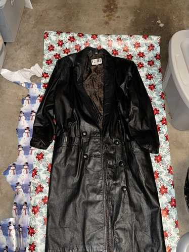 G Iii G-III genuine leather trench coat