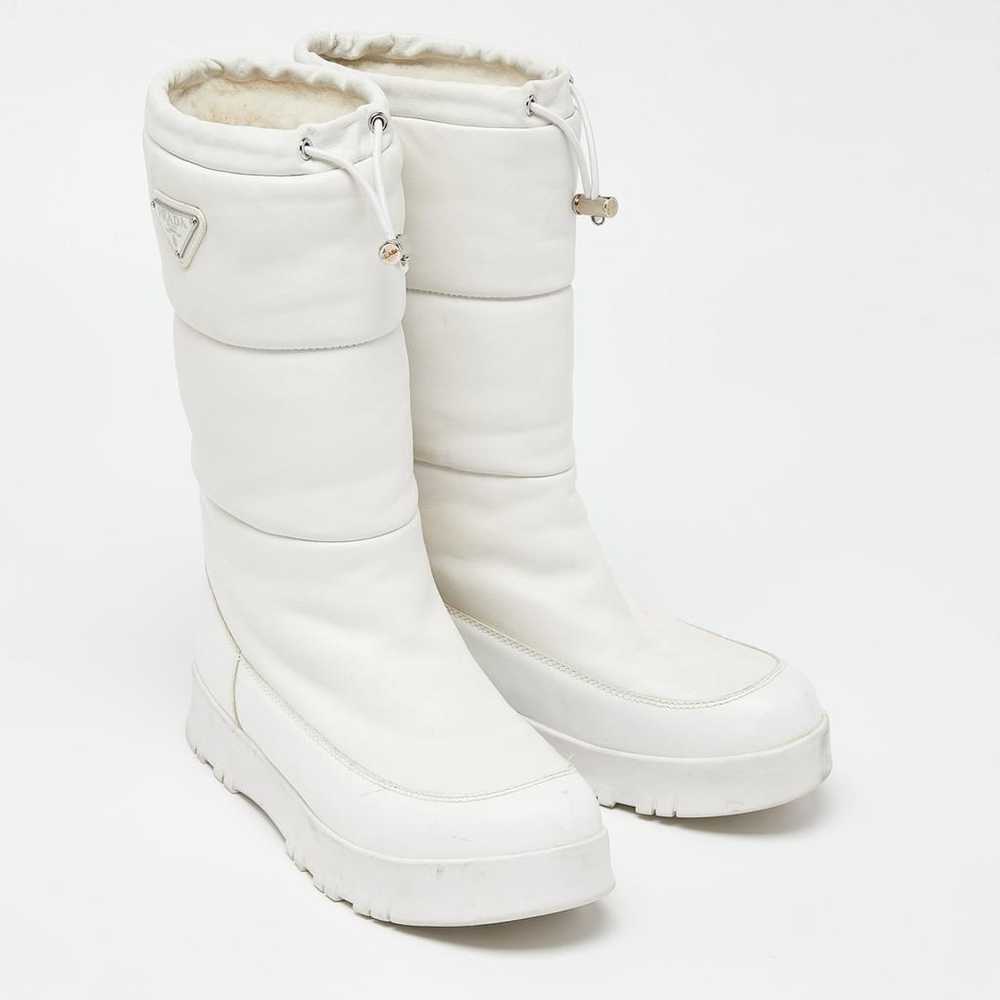 Prada Leather boots - image 3