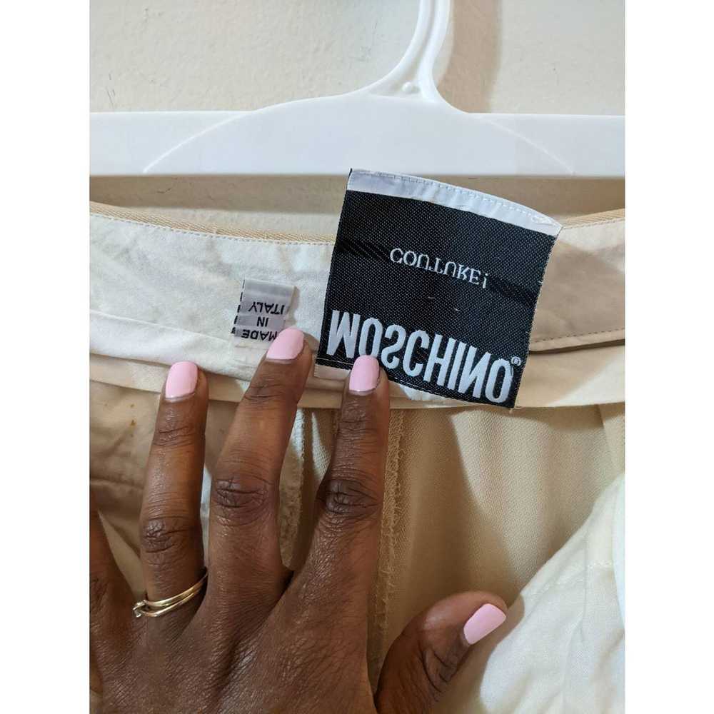 Moschino Moschino Couture! Neutral Cream Wide Leg… - image 12