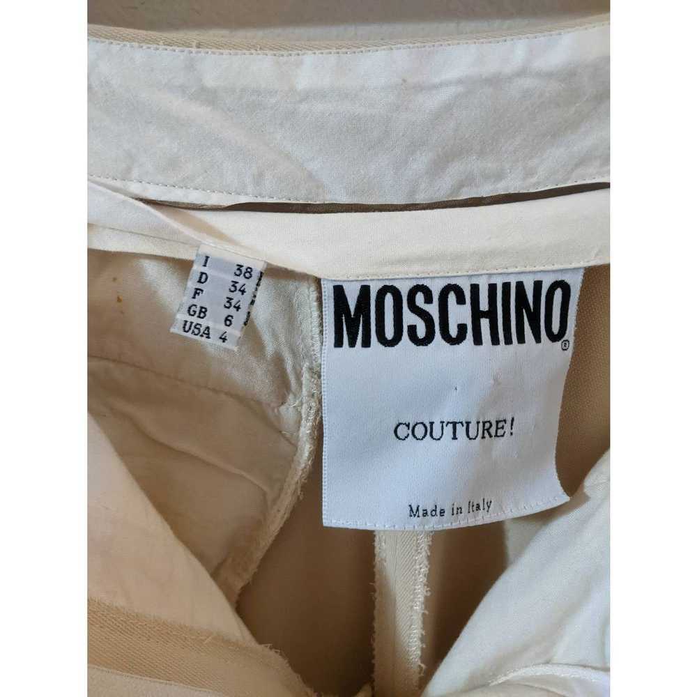 Moschino Moschino Couture! Neutral Cream Wide Leg… - image 9