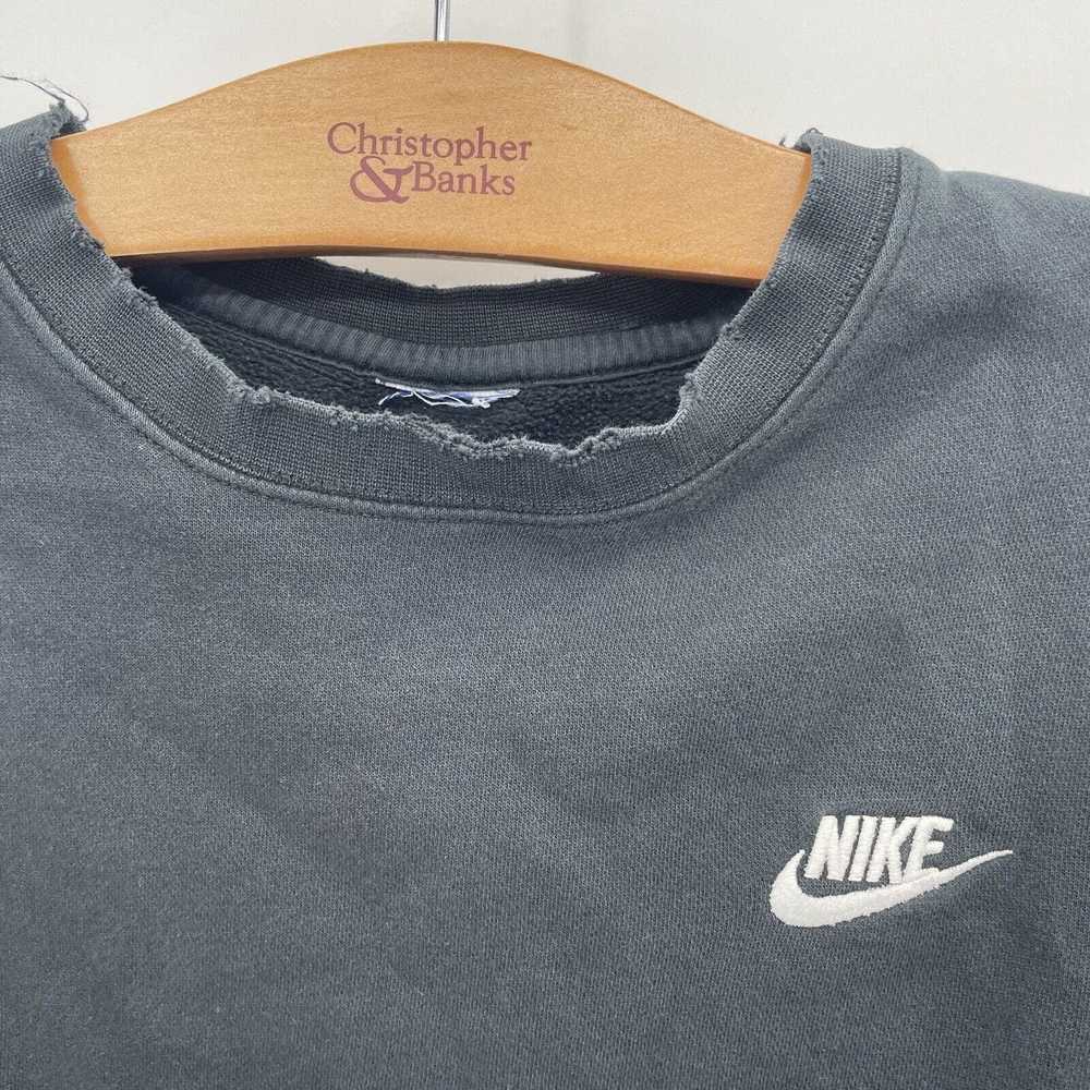 Nike Nike Sweater Size Large Black Crewneck Swoos… - image 2
