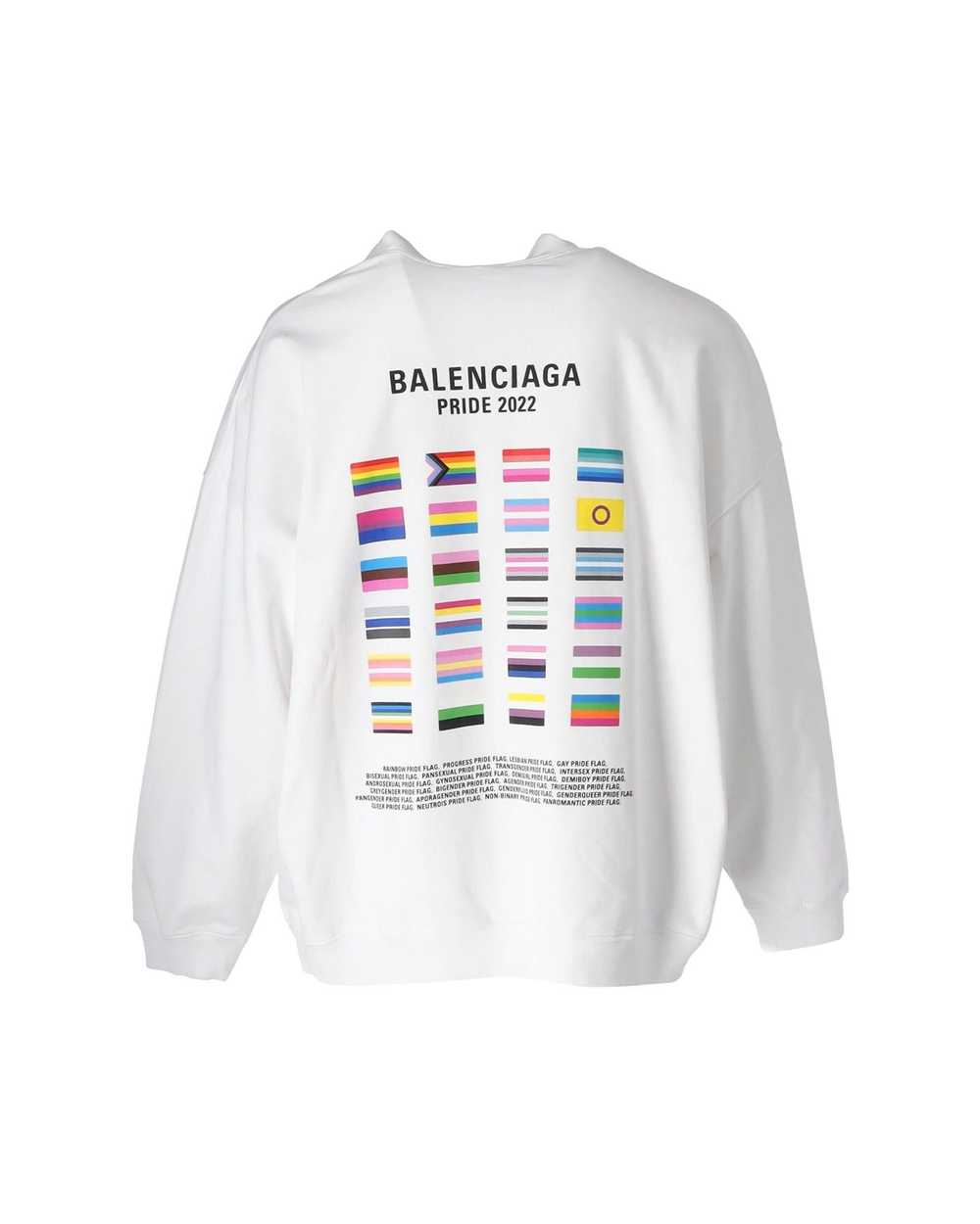 Balenciaga Pride Series Oversized Hoodie in White… - image 3