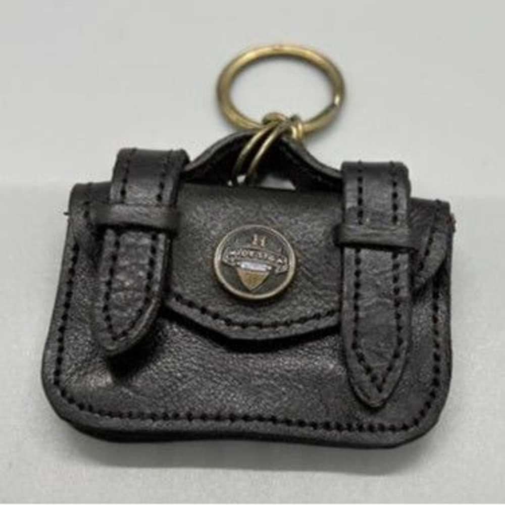 Other Hidesign Key Chain Bag Charm Brown Leather … - image 1