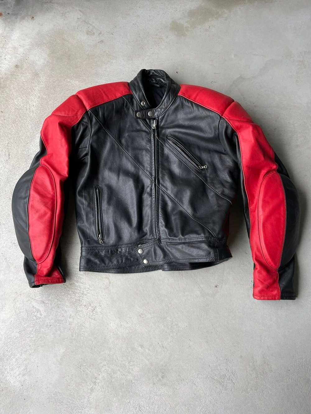 Leather Jacket × Racing × Vintage Leather Jacket … - image 1