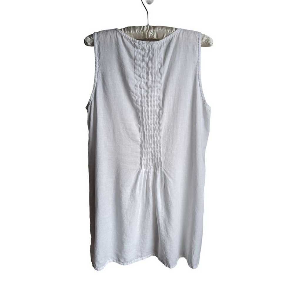 CP Shades Lindsey pintuck white linen tunic top s… - image 6